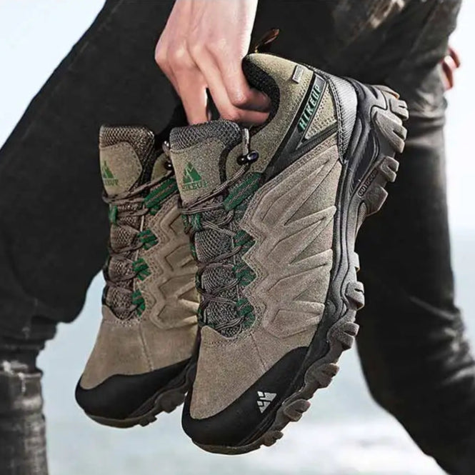 HIKEUP Leather Trekking Sneakers