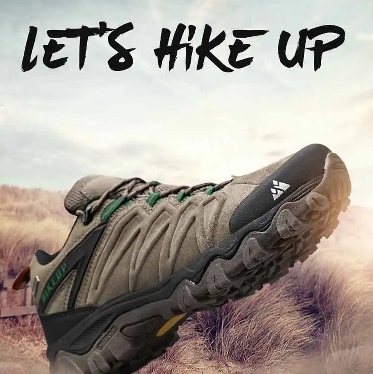 HIKEUP Leather Trekking Sneakers