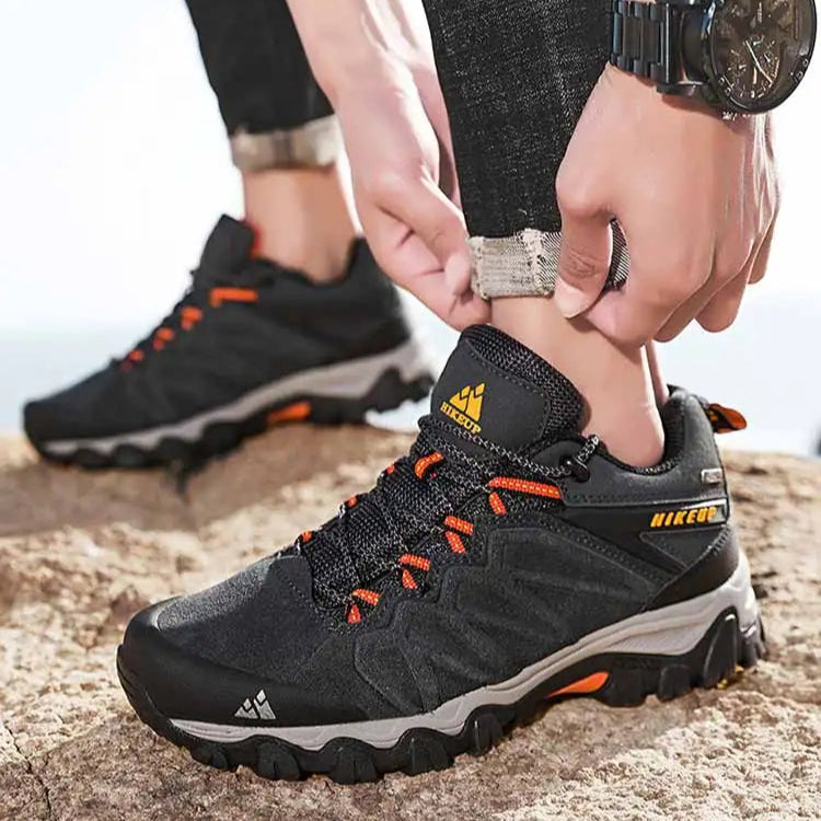 HIKEUP Leather Trekking Sneakers