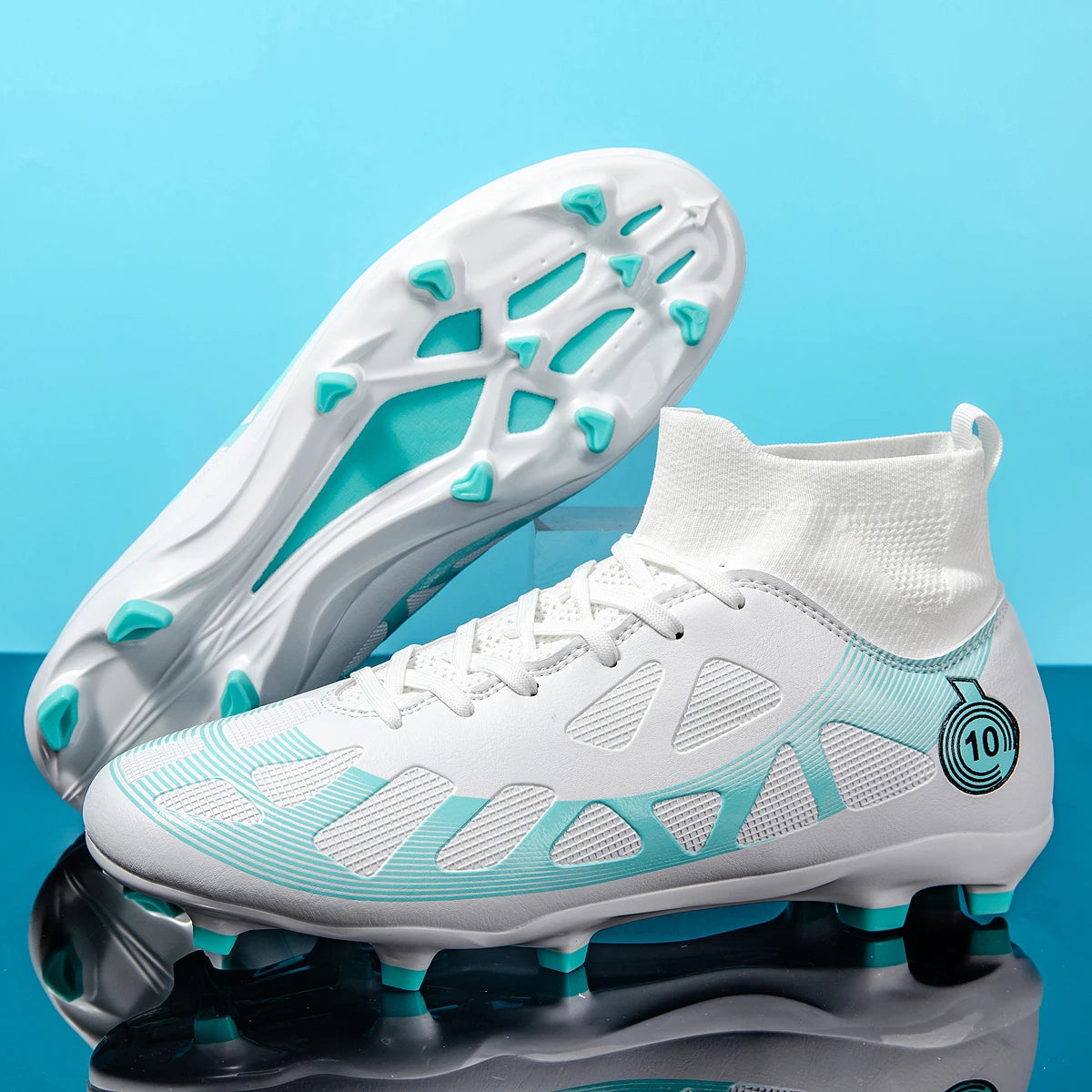StrikerForce High-Top Soccer Boots